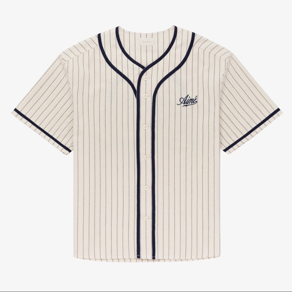 Aime Leon Dore ALD Good Sportsmanship Baseball Jersey Cream